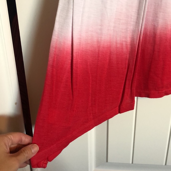 NWT World Unity Strappy Lace Sharkbite Hem Tank Sz Large - Picture 6 of 6